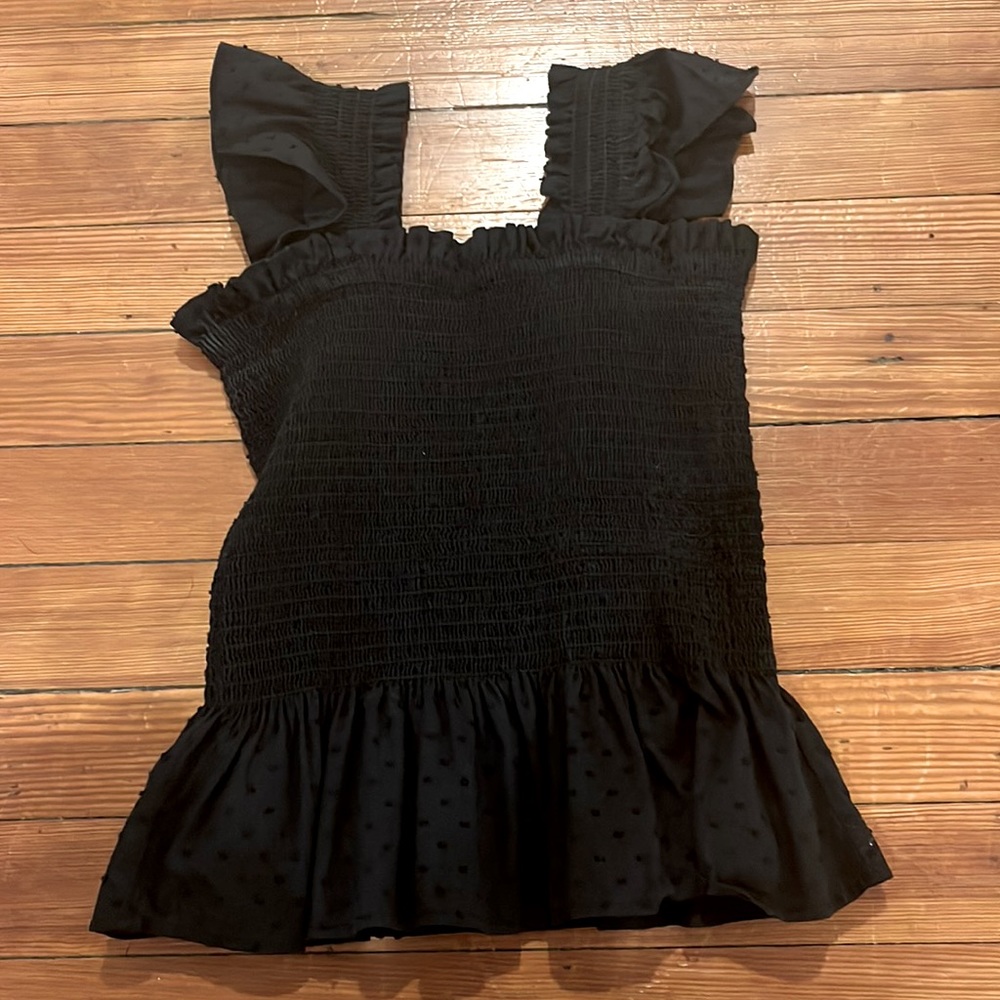 Black Eyelet Kourt Tank
